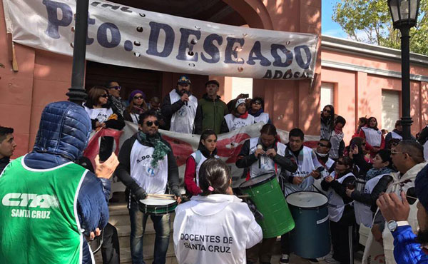 lucha docente en santa cruz