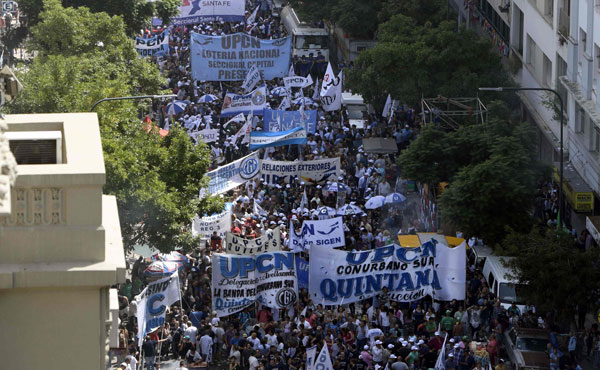 vista del acto de la cgt