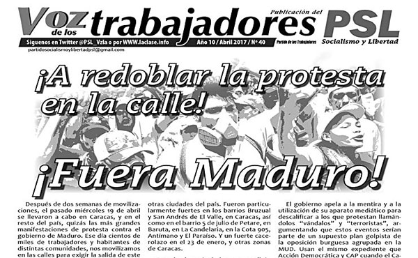 volante del psl 23 de abril