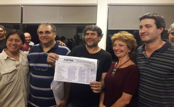 carranza junto a los candidatos de la lista