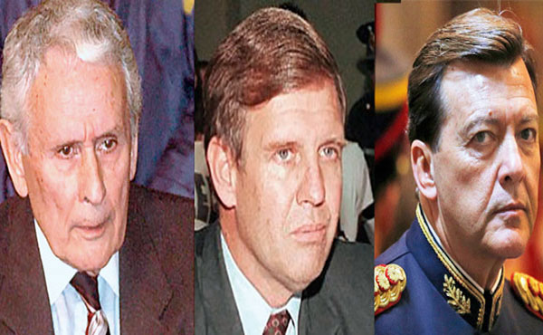 Los genocidas Etchecolaz, Astiz y Milani