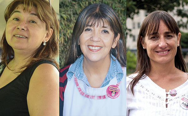 Graciela Calder&oacute;n, Isabel Guzm&aacute;n y Romina del Pla