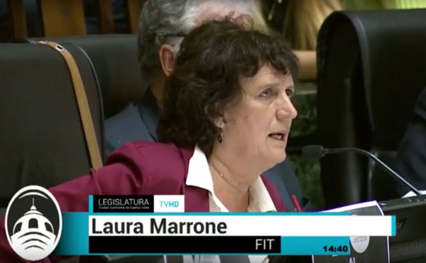 Legislatura portena se solidariza