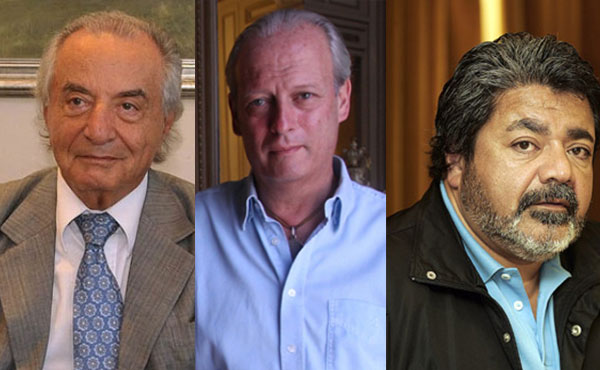 Armando Cavalieri (Comercio) - Andr&eacute;s Rodr&iacute;guez (UPCN) - Gerardo Mart&iacute;nez (Uocra)