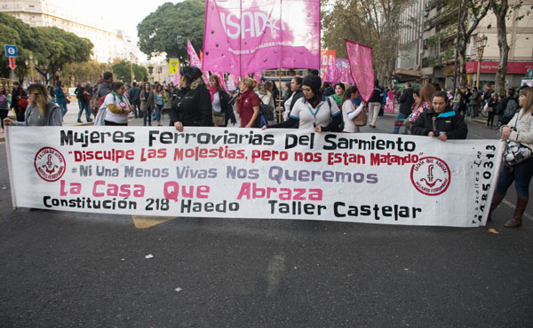 ferroviarias del sarmiento en la movilizacion
