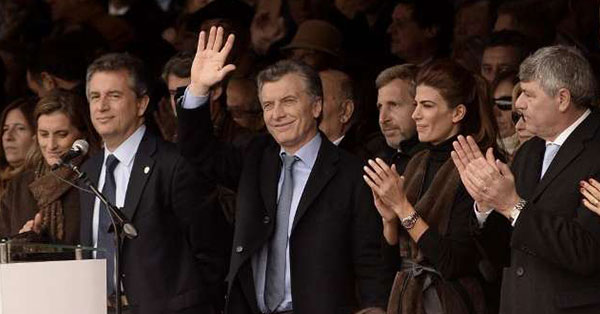 El sábado 28 de julio Mauricio Macri inauguró la exposición de la Sociedad Rural Argentina (SRA). 