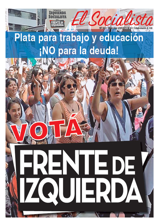 Tapa de la edición N°360 de nuestro periódico El Socialista