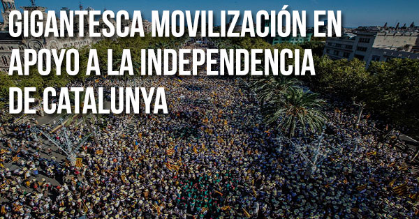 Gigantesca movilizacion en apoyo a la independencia