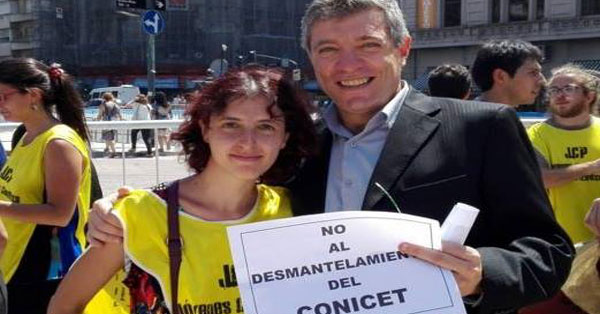 mercedes junto a juan carlos giordano