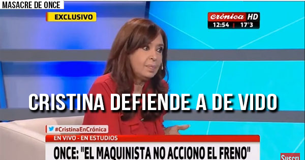 Cristina defiende a De Vido