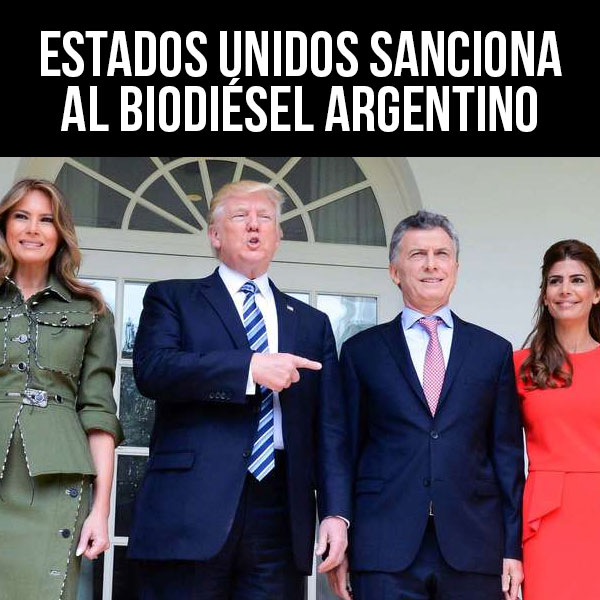 EEUU sanciona al biodiesel