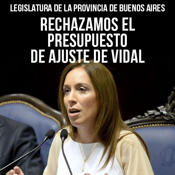 rechazamos el presupuesto de ajuste de vidal
