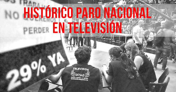 HISTORICO PARO NACIONAL EN TELEVISION
