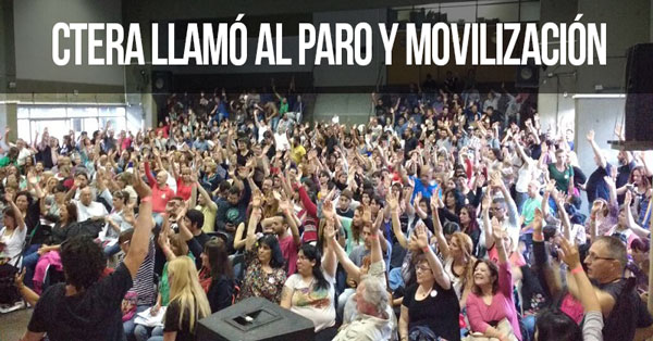 CTERA LLAMO AL PARO Y MOVILIZACION