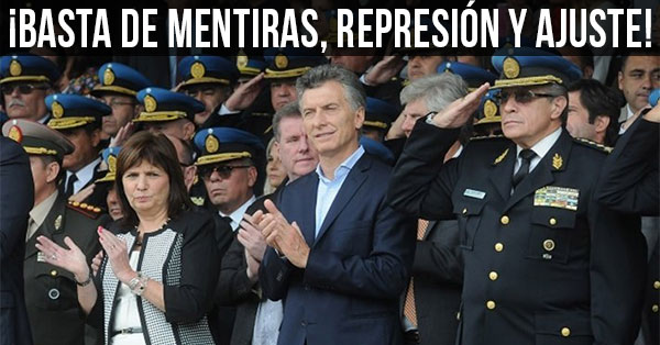 basta de mentiras y represion