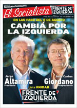 Periódico El Socialista N°296 - 22de Julio de 2015 - Izquierda Socialista
