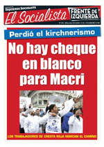 Periódico El Socialista N°304 - 25 de Noviembre de 2015 - Izquierda Socialista