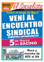 Periódico El Socialista N°308 - 17 de Febrero de 2016 - Izquierda Socialista