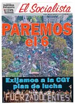 Tapa de la edición N°344 de nuestro periódico El Socialista - 29 de marzo de 2017