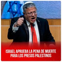Israel aprueba la pena de muerte para los presos palestinos