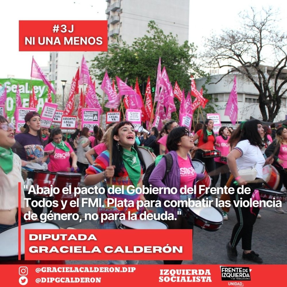 “Proyecto de Declaración/ #3J-Ni Una Menos”