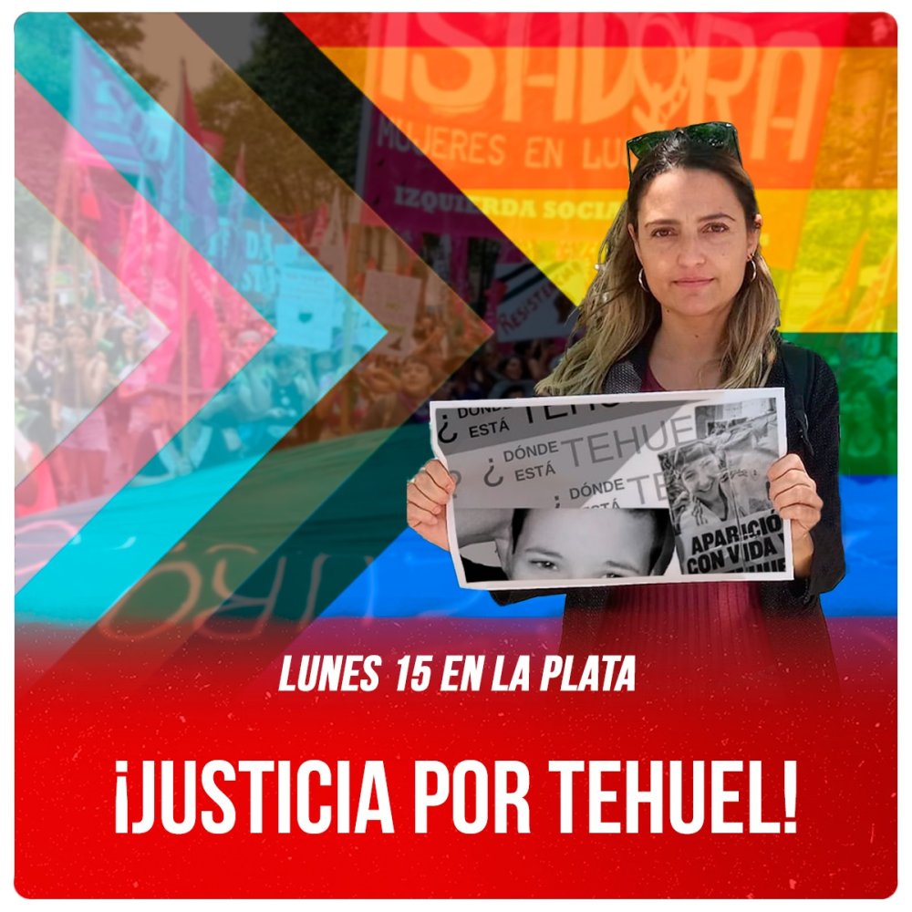 Lunes 15 en La Plata / ¡Justicia por Tehuel!