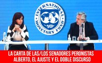 La carta de las/los senadores peronistas. Alberto, el ajuste y el doble discurso