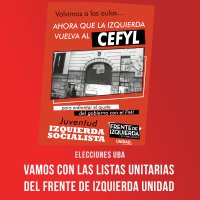 Elecciones UBA / Vamos con las listas unitarias del Frente de Izquierda Unidad