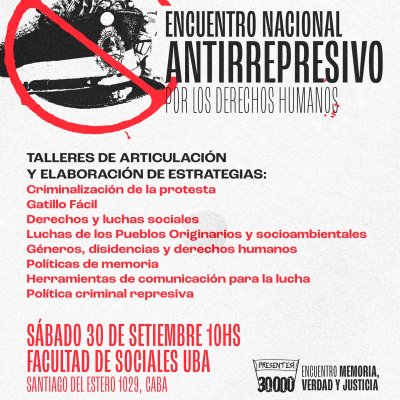 Encuentro Nacional Antirrepresivo por los Derechos Humanos
