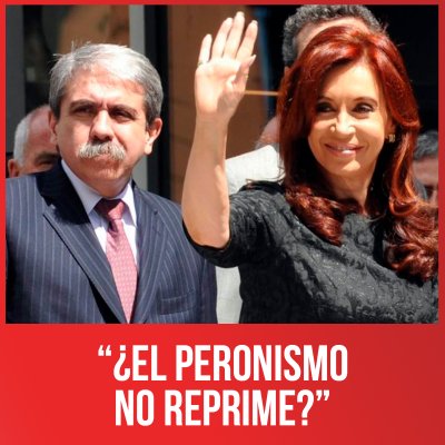 “¿El peronismo no reprime?”
