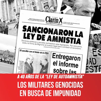 A 40 años de la “ley de autoamnistía” / Los militares genocidas en busca de impunidad