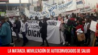 La Matanza. Movilización de autoconvocados de salud