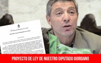Proyecto de ley de nuestro diputado Giordano
