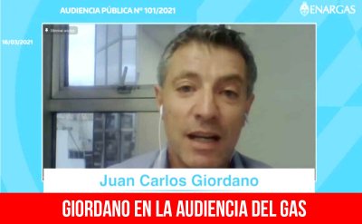 Giordano en la audiencia del gas