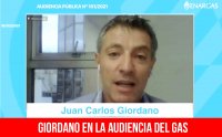 Giordano en la audiencia del gas