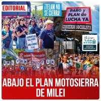 Abajo el plan motosierra de Milei