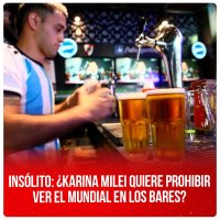 Insólito: ¿Karina Milei quiere prohibir ver el Mundial en los bares?