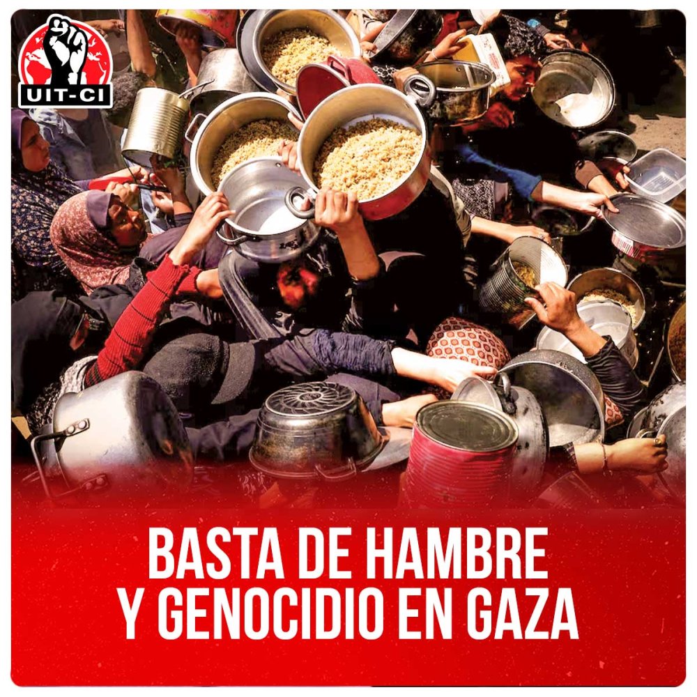 Basta de hambre y genocidio en Gaza