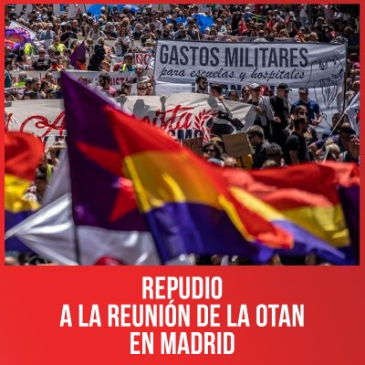 Repudio a la reunión de la OTAN en Madrid