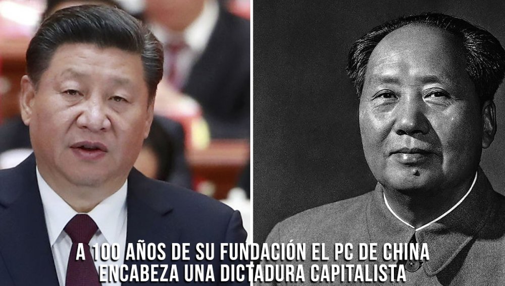 1° de julio 1921. A 100 años de su fundación el PC de China encabeza una dictadura capitalista