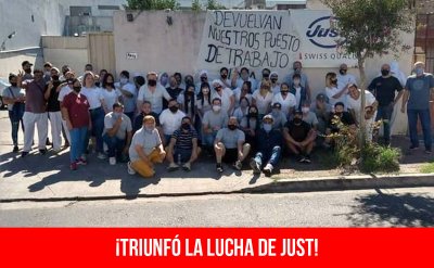 ¡Triunfó la lucha de Just!