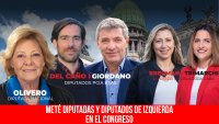 Meté diputadas y diputados de izquierda en el Congreso