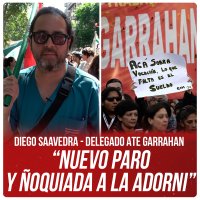 Diego Saavedra (Delegado ATE-Garrahan) “Nuevo paro y ñoquiada a la Adorni”