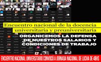 Encuentro nacional universitario convocó a jornada nacional de lucha de 48 horas