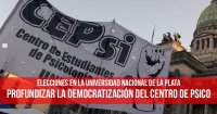 Elecciones en la Universidad Nacional de La Plata: Profundizar la democratización del Centro de Psico