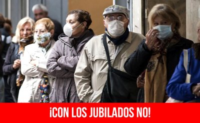 ¡Con los jubilados no!