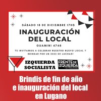 Brindis de fin de año e inauguración del local en Lugano