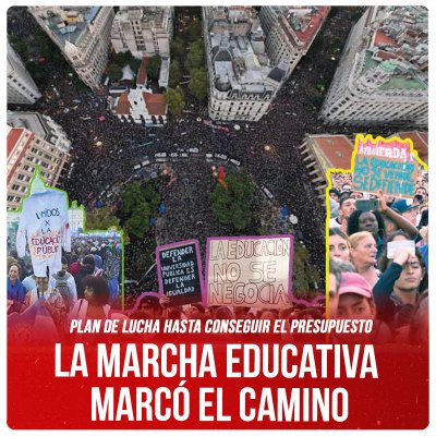 Plan de lucha hasta conseguir el presupuesto / La Marcha Educativa marcó el camino