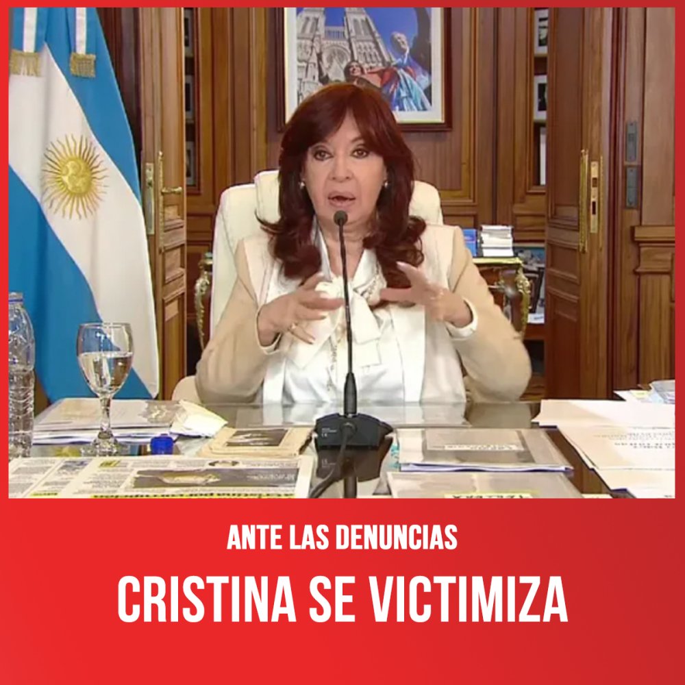 Ante las denuncias / Cristina se victimiza