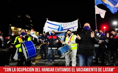 "Con la ocupación del hangar evitamos el vaciamiento de Latam"